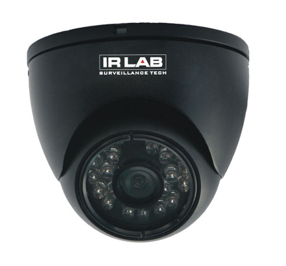 IR Lab - 700TVL 3-Axis Dome, 24 IR LED's, 3.6mm lens, Smart IR, Black
