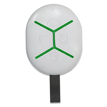 U-Prox Keyfob B4 White - Wireless Remote, three buttons for controlling and one programmable button