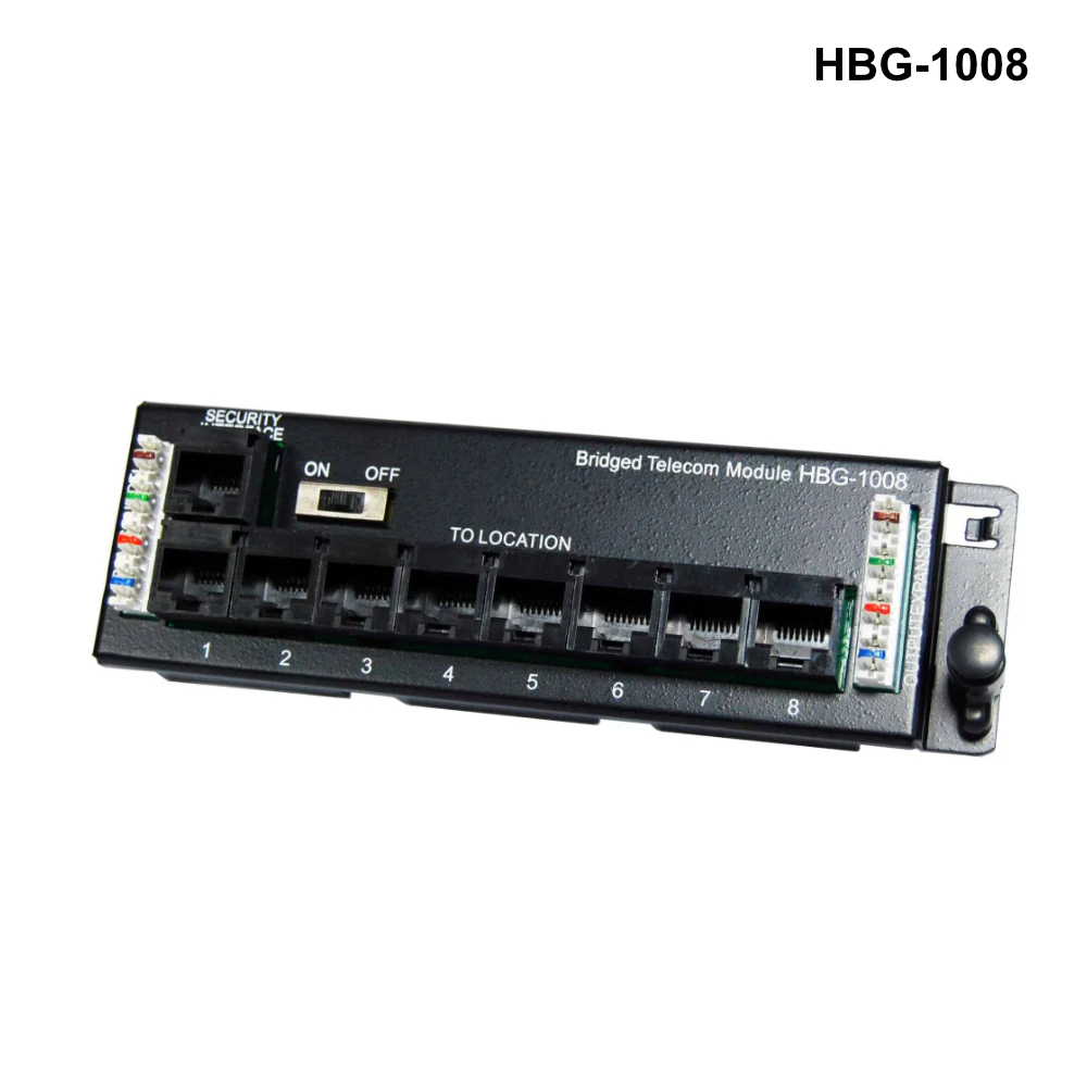 HBG-1008 - 8 Port Telco Distribution Module with RJ31 Security Port - 0