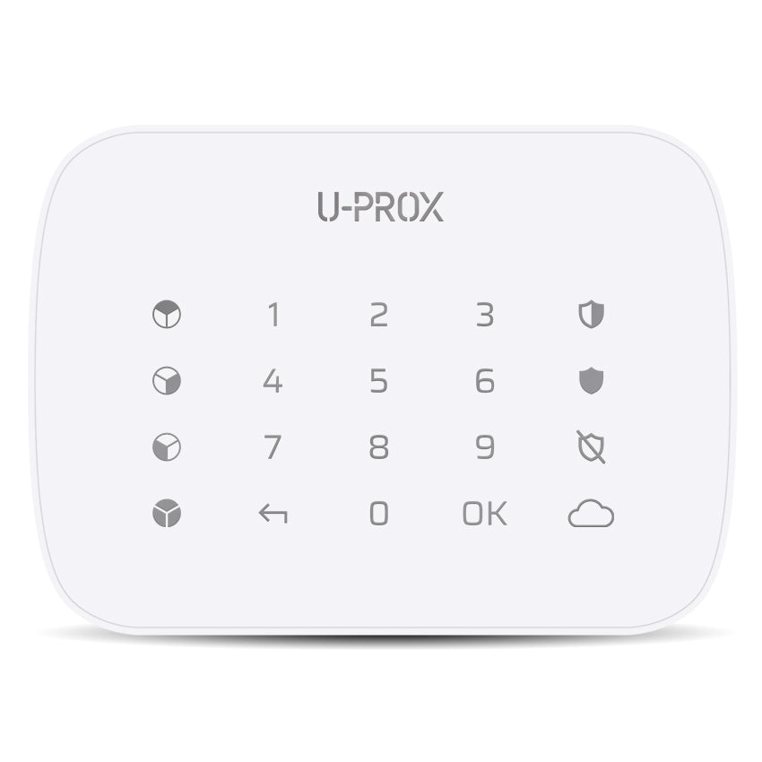 U-Prox Keypad G4 - Wireless Keypad with a touch surface and buttons for managing four groups