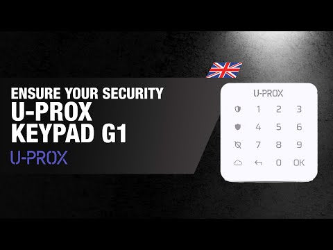 U-Prox Keypad G1 - Wireless Miniature keypad with touch surface for one group - 0