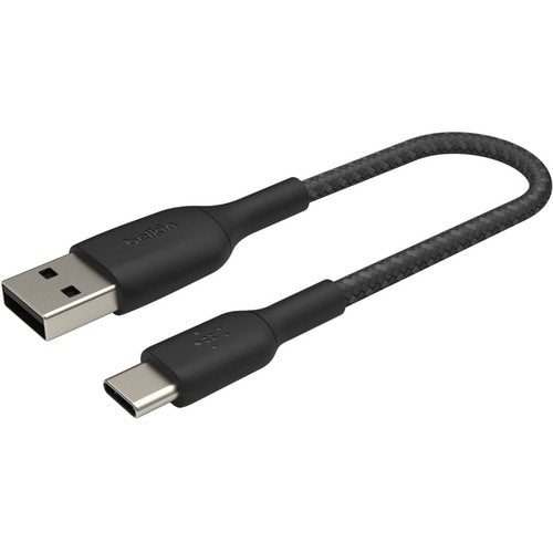 CAB002BT1MBK - Belkin BOOST CHARGE Braided USB-C to USB-A Cable - 1 m USB/USB-C Data Transfer Cable for Smartphone, Power Bank