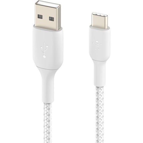CAB002BT2MWH - Belkin BOOST CHARGE Braided USB-C to USB-A Cable - 2 m USB/USB-C Data Transfer Cable for Smartphone, Power Bank