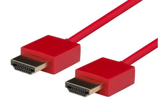 DYNAMIX_3M_HDMI_RED_Nano_High_Speed_With_Ethernet_Cable._Designed_for_UHD_Display_up_to_4K2K@60Hz._Slimline_Robust_Cable._Supports_CEC_2.0,_3D,_&_ARC._Supports_Up_to_32_Audio_Channels. 778