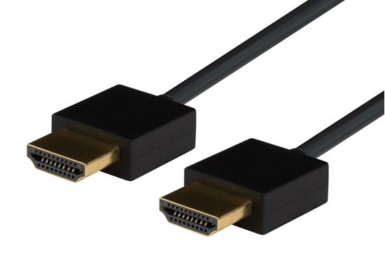 DYNAMIX_0.5M_HDMI_BLACK_Nano_High_Speed_With_Ethernet_Cable._Designed_for_UHD_Display_up_to_4K2K@60Hz._Slimline_Robust_Cable._Supports_CEC_2.0,_3D,_&_ARC._Supports_Up_to_32_Audio_Channels. 672