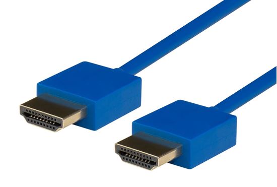 DYNAMIX_3M_HDMI_BLUE_Nano_High_Speed_With_Ethernet_Cable._Designed_for_UHD_Display_up_to_4K2K@60Hz._Slimline_Robust_Cable._Supports_CEC_2.0,_3D,_&_ARC._Supports_Up_to_32_Audio_Channels. 699