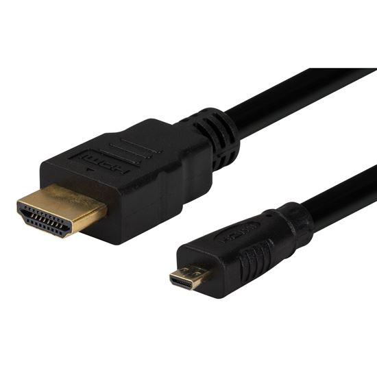 DYNAMIX_1m_HDMI_to_HDMI_Micro_Cable_v1.4._Max_Res:_4K@30Hz._Colour_Black. 891
