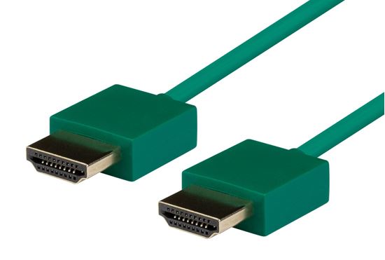 DYNAMIX_0.5M_HDMI_GREEN_Nano_High_Speed_With_Ethernet_Cable._Designed_for_UHD_Display_up_to_4K2K@60Hz._Slimline_Robust_Cable._Supports_CEC_2.0,_3D,_&_ARC._Supports_Up_to_32_Audio_Channels. 751