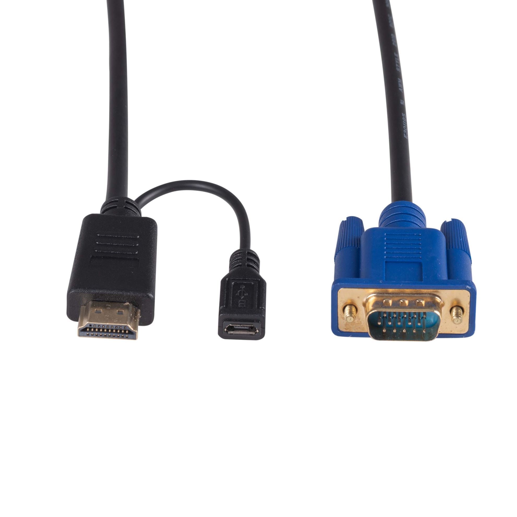 DYNAMIX_2m_HDMI_to_VGA_Cable,_Includes_Micro_USB_Female._Optional_Power._No_HDCP._HDMI_1.4_Max_Res:_1080p@60Hz_(1920x1080)._Directional_cable. 904