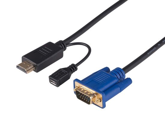 DYNAMIX_2m_HDMI_to_VGA_Cable,_Includes_Micro_USB_Female._Optional_Power._No_HDCP._HDMI_1.4_Max_Res:_1080p@60Hz_(1920x1080)._Directional_cable. 903