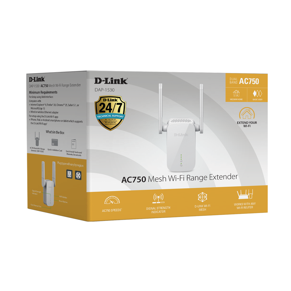 DAP-1530 - D-Link AC750 Mesh Wi-Fi Range Extender