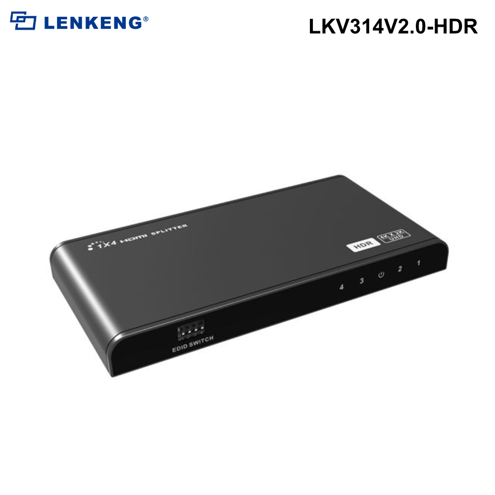 LKV31xV2.0-HDR - Lenkeng 1 in 2/4/8 out HDMI Splitter with HDR and EDID. Supports Ultra HD Resolution