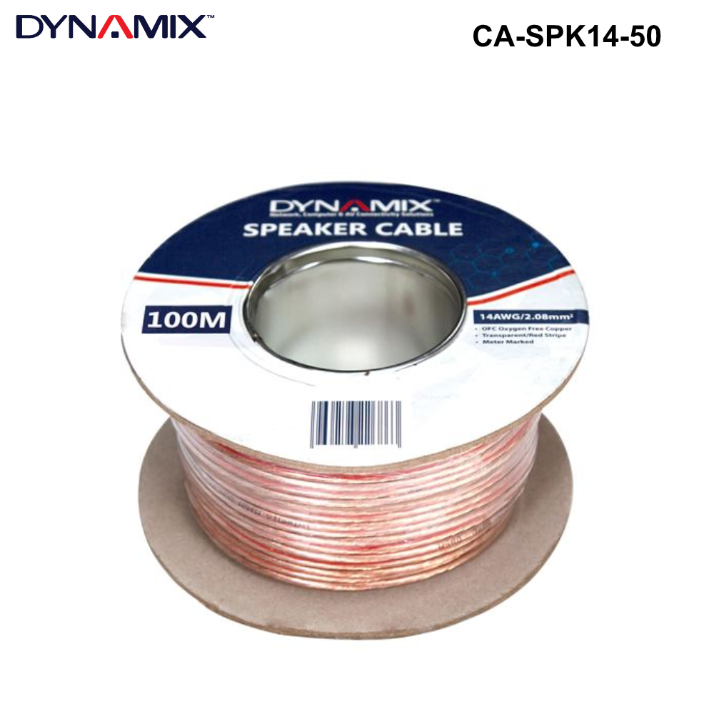 CA-SPK14 - 14AWG/2.08mm Speaker Cable, OFC 51/025BCx2C, Clear PVC Insulation - 0