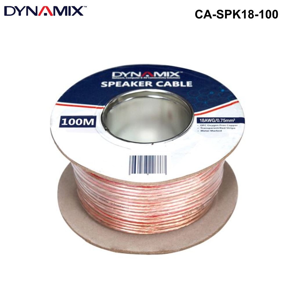 CA-SPK18 - 18AWG/0.75mm PVC Speaker Cable, Bare Copper, Metre Marked - 0