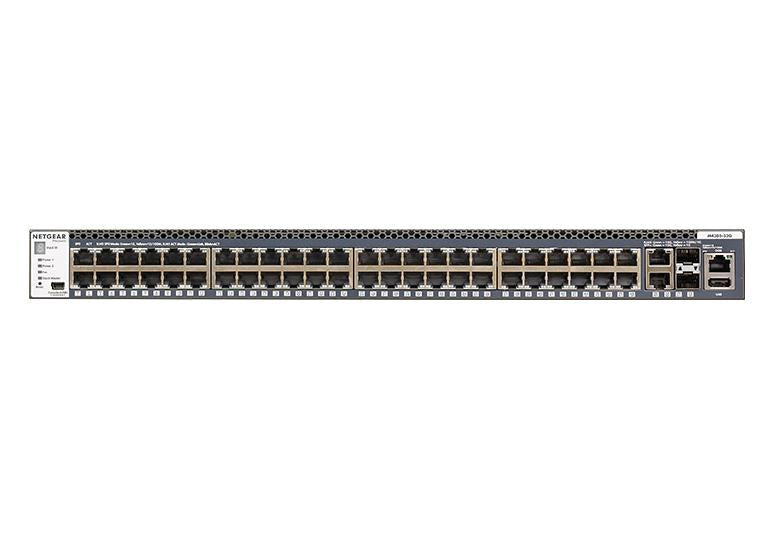 Netgear GSM4352S-100AJS 48x1G Stackable Managed Switch with 2x10GBASE-T and 2xSFP+ - 48 Ports - Manageable