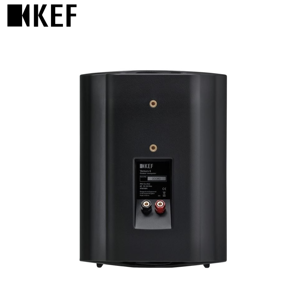 VENTURA6 - KEF 6.5' Weatherproof Outdoor Speaker, 2-Way Sealed Box. IP65 – Black or White - 0