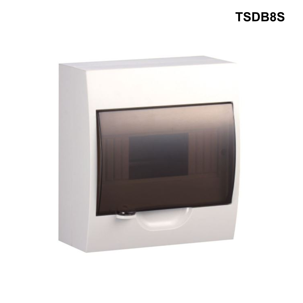 TSDB - Surface Mounted Distribution Board, fire retardant material 4 to 36 Pole Options