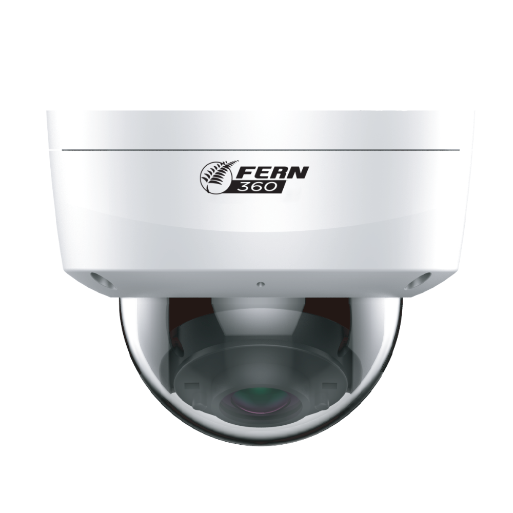 FERN360 Surveillance Kit - 2 Fixed Lens Starlight 4MP Vandal Dome Cameras and 10ch NVR 2TB HDD