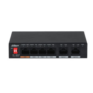 DH-PFS3006-4ET-60-V2 - Dahua - 6-Port 10/100Mbps Unmanaged Desktop Switch with 4 PoE Ports