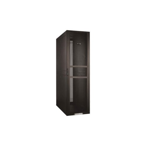 Eaton REV27610PB Rack Cabinet - For Server - 27U Rack Height - Floor Standing Enclosed Cabinet - Jet Black - Cold Rolled Steel - 1500 kg Static/Stationary Weight Capacity

