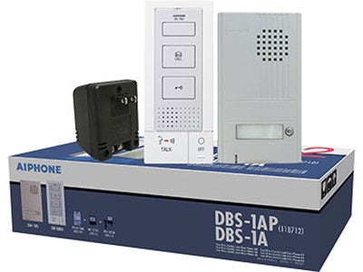 DBS-1AK - Aiphone Kit comprising DB1MD handsfree master station and single call door station (Silver)