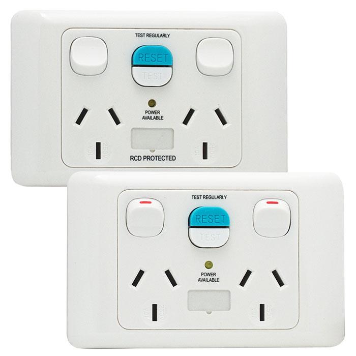 Socket Outlets Switched 10 Amp 250Va.c. with RCD 230-240Va.c. 20 Amp 10mA or 30mA-Alliancewholesale