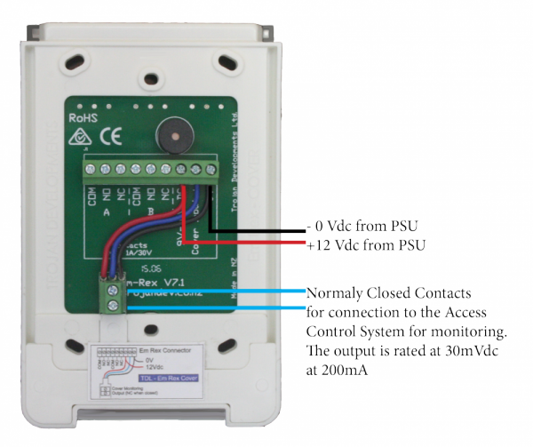 TDL-ECU -  non-monitored is used with the Em-Rex Unit to deter unintended / malicious activation