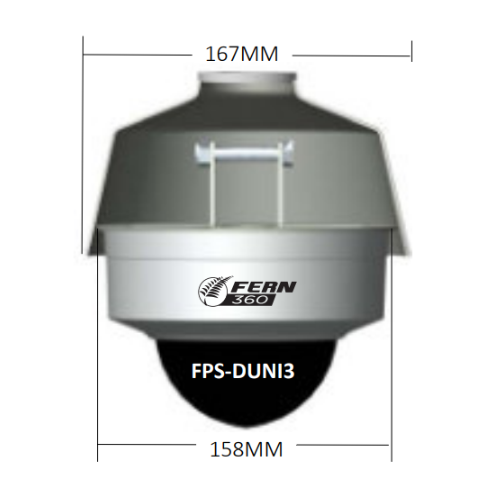 FPSIP-DP3000 - FERN360 Camera Adjustable Dropper Pole 3000-5900mm – White or Black