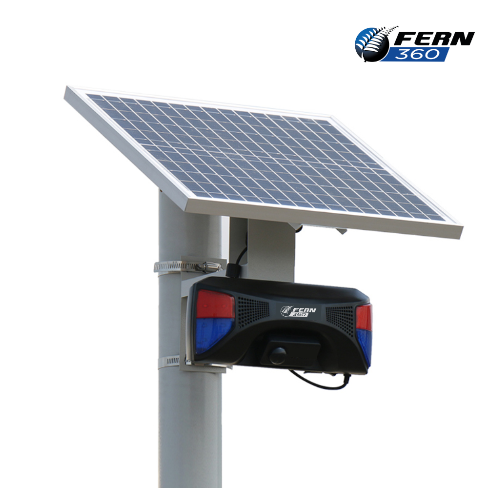 FERN360 Solar Power Alarm Sound Siren Outdoor Motion Detection Waterproof Wireless Solar Siren