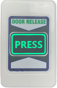 Press-Rex - (Press to Exit) has an illuminated silicone push button