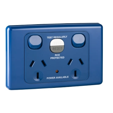 Socket Outlets Switched 10 Amp 250Va.c. with Residual Current Device (RCD) 230- 240Va.c. 20 Amp 10mA or 30mA