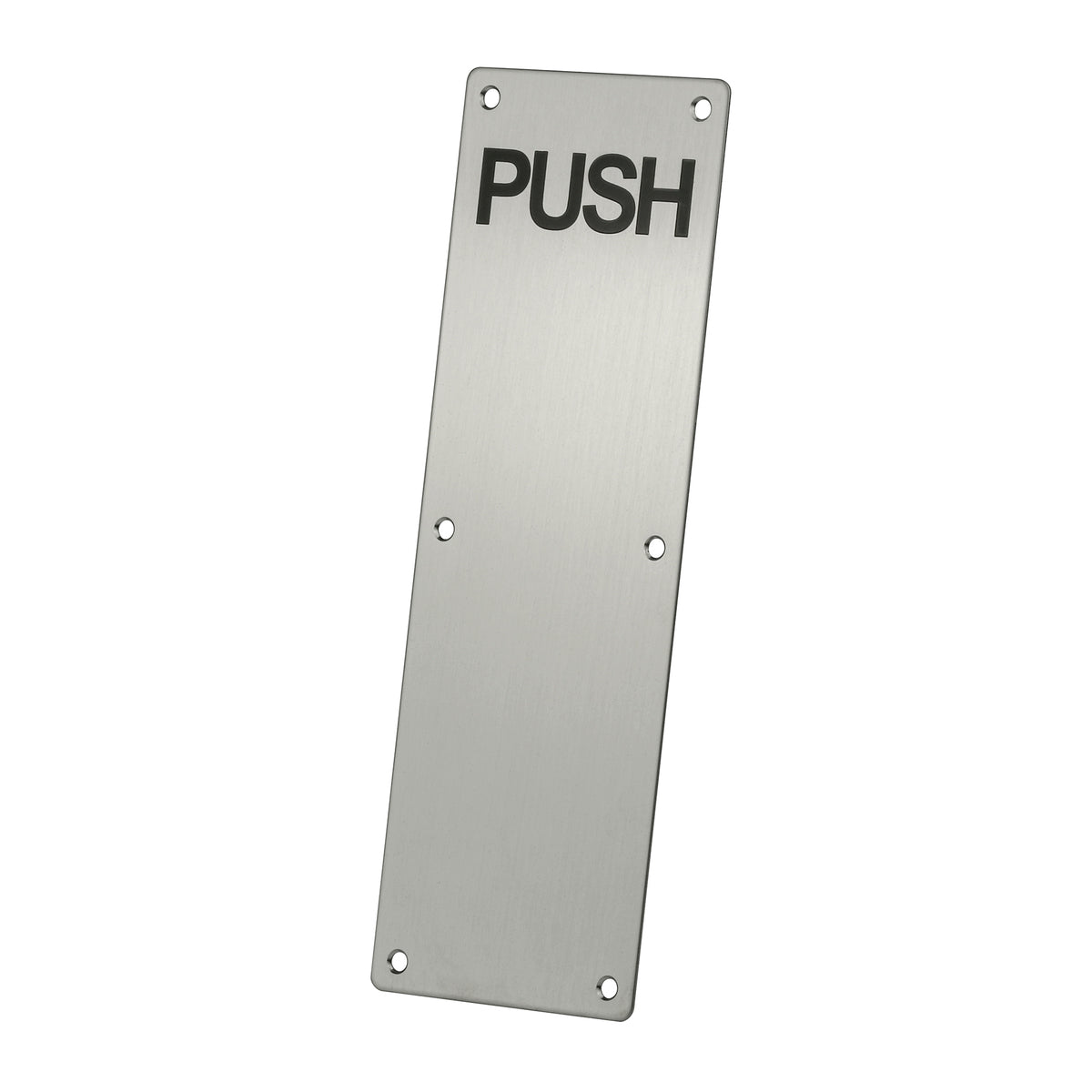 PP2.SS - Push Plate 300 x 100 x 1.8mm face fixed - Embossed
