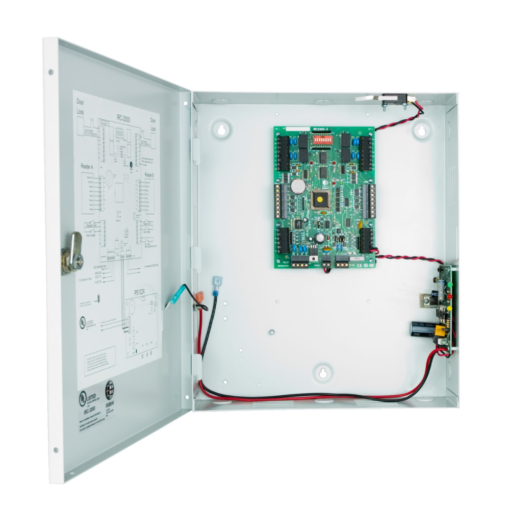 RBH-IRC-2000 - RBH Integra32 2-Door Controller (UL Listed) includes Enclosure with 13.8VDC, 2A power supply