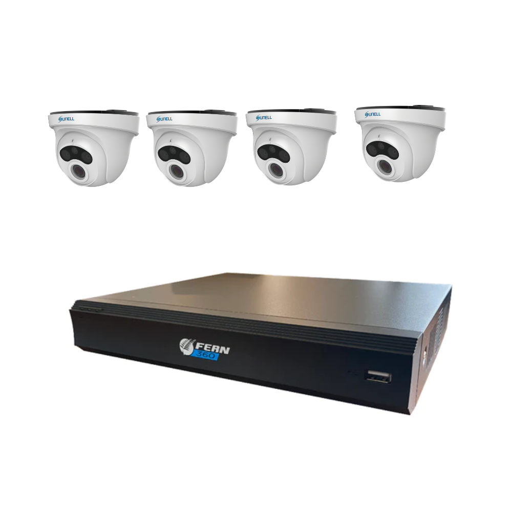 Surveillance Kit 1 - OEM Dahua 8ch NVR 2TB with 4x Sunell Dome Cameras