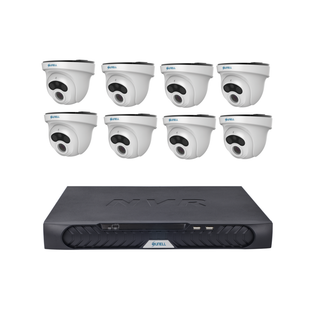 Surveillance Kit 6 - Sunell 16ch NVR 2TB with 8x Sunell 4MP Dome Cameras