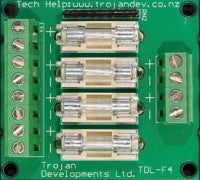 TDL-4FB – Trojan 4 Way 3 Amp Fuse Board, AC & DC Power Supplies