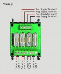 TDL-4FB – Trojan 4 Way 3 Amp Fuse Board, AC & DC Power Supplies
