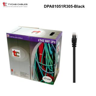 DPA81051R305 - Tycab Cat6 UTP Cable Solid Conductor - Black
