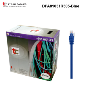 DPA81051R305 - Tycab Cat6 UTP Cable Solid Conductor - Blue