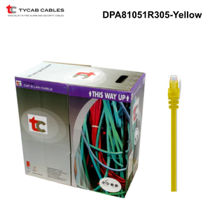 DPA81051R305 - Tycab Cat6 UTP Cable Solid Conductor - Yellow