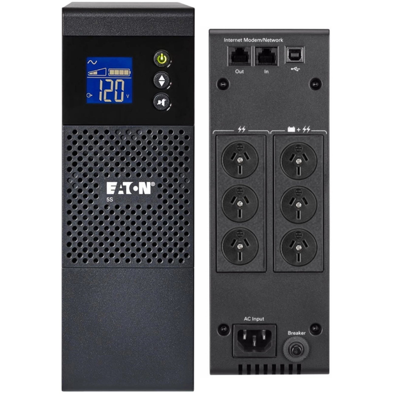 5S1200AU - Eaton 5S 1200VA UPS - Tower - 220 VAC Input - 230 VAC Output - USB - 0