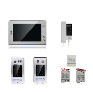 V-Tek - V-Tek-Kit2 Video Intercom Kit 10" Screen, audio & 2 surface door stations