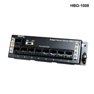 HBG-1008 - 8 Port Telco Distribution Module with RJ31 Security Port