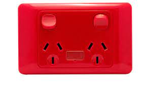 OM Series – Horizontal/Vertical Double Socket Outlets Switched 10/15 Amp 250V a.c.