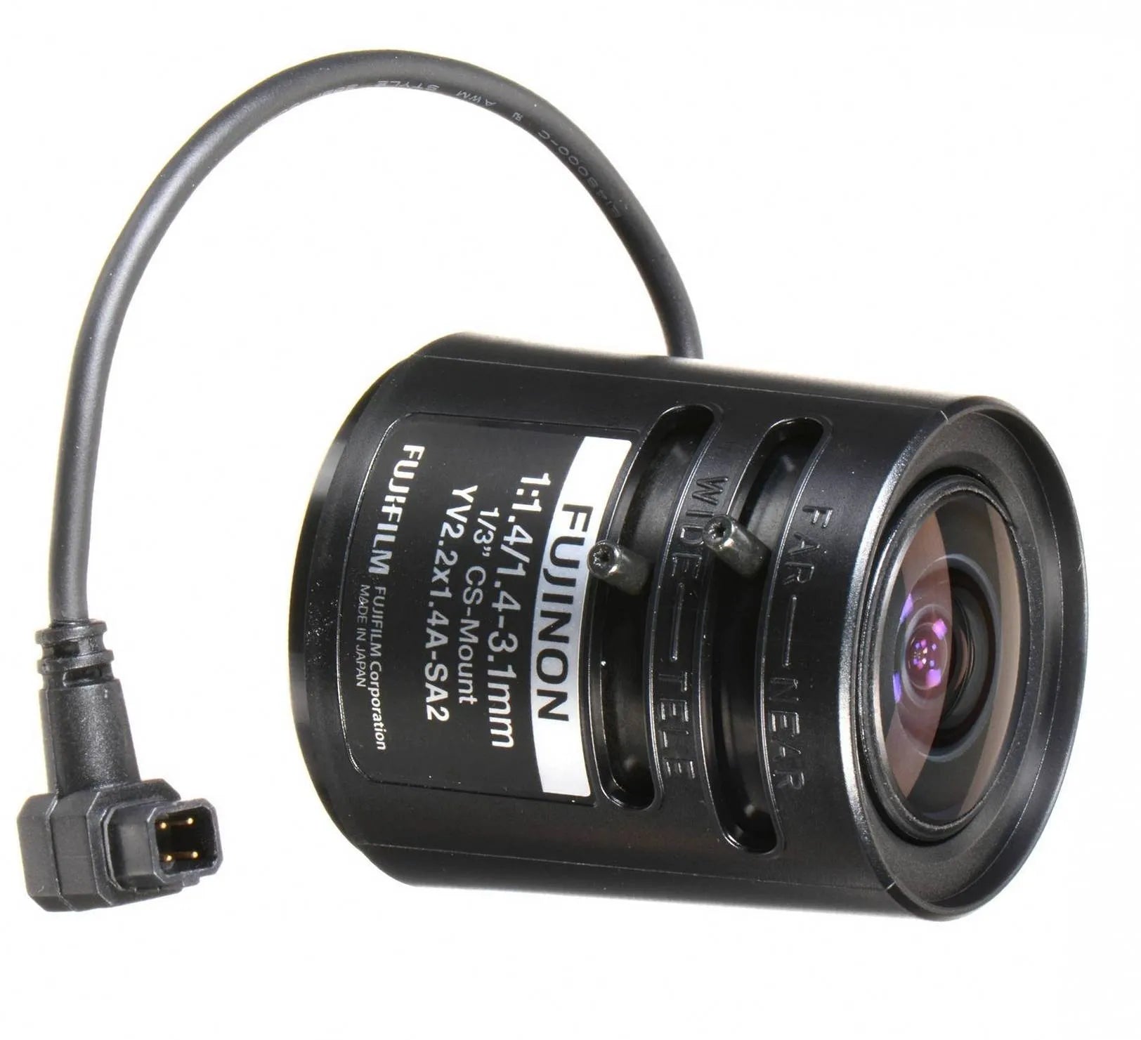 Fujinon - 1.4-3.1mm Wide Angle Varifocal Auto Iris Lens - YV2.2x1.4A-SA2