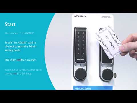Abloy ML5000 Series Vertical Digital Cabinet Locks with 2 Proximity Cards-7