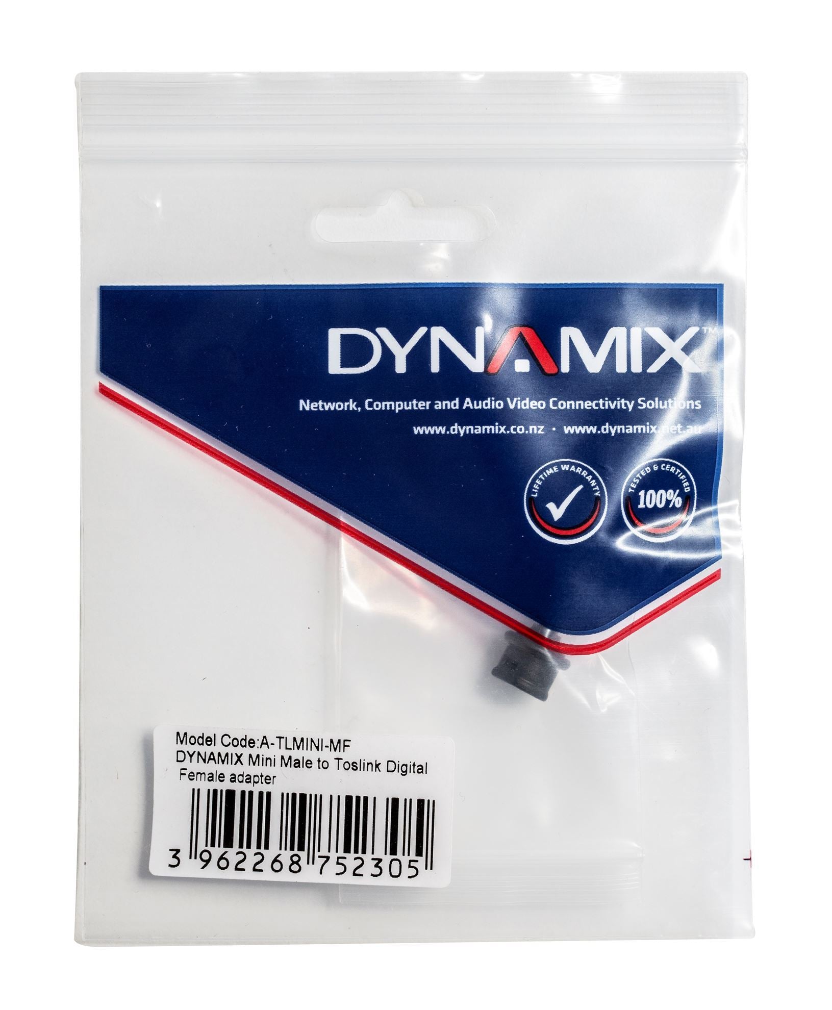 DYNAMIX_Mini-TOSLINK_Male_to_TOSLINK_Female_adaptor 130