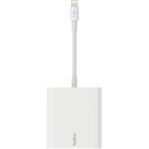 B2B165BT - Belkin Ethernet + Power Adapter with Lightning Connector - Lightning - 1 Port(s) - 1 - Twisted Pair - Portable