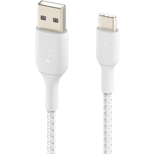 CAB002BT1MWH - Belkin BOOST CHARGE Braided USB-C to USB-A Cable - 1 m USB/USB-C Data Transfer Cable for Smartphone, Power Bank