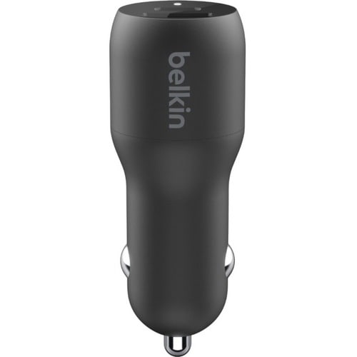 CCB004BTBK - Belkin Dual Car Charger with PPS 37W - Black